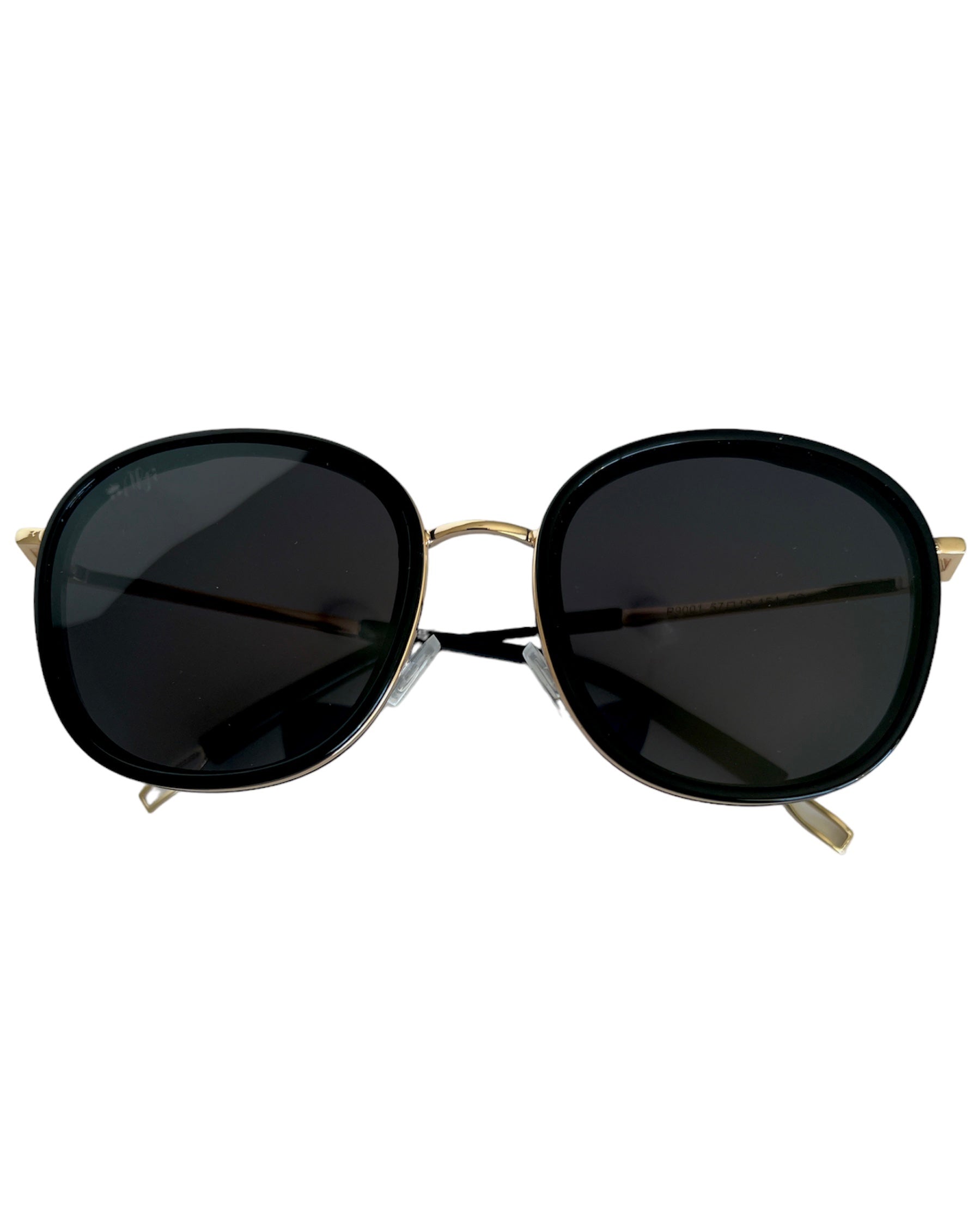 Eva Round Sunglasses Black – alfieyewear